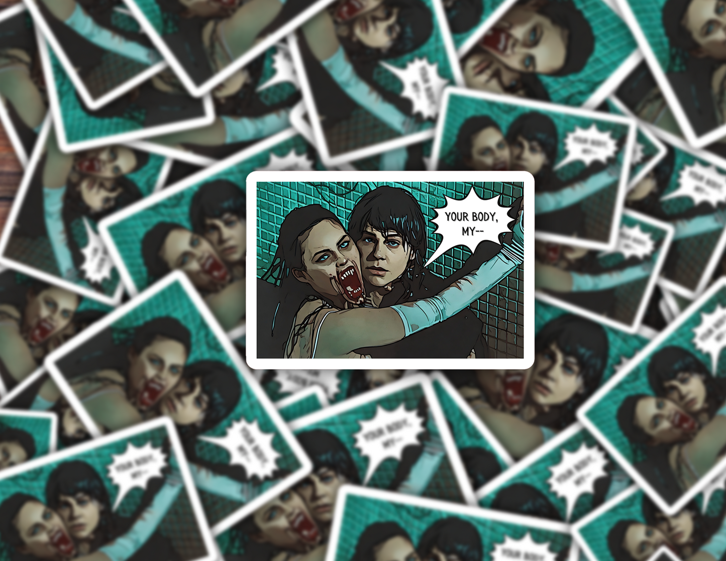 Jennifer’s Body Vinyl Sticker – Cult Classic Horror Movie Decal for Fans, Perfect for Water Bottles and Laptops and Kindle Liberal Girlie