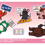 Animals Against Authoritarianism, Vol. 1 — “The Uprising Begins” Sticker Sheet