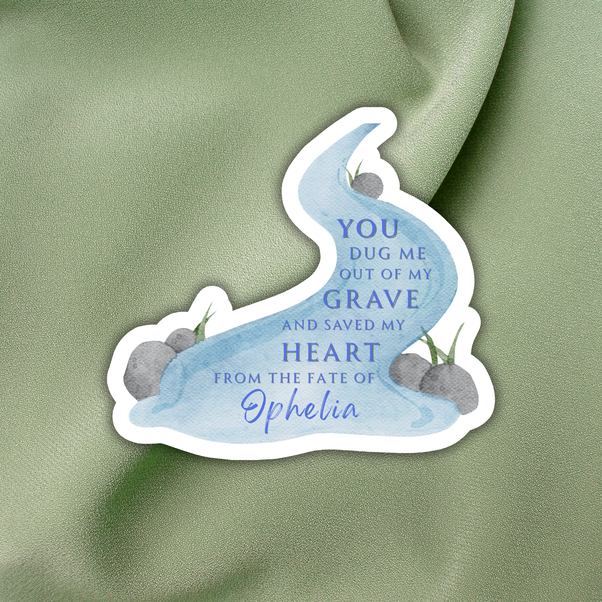 The Fate of Ophelia Inspired Sticker