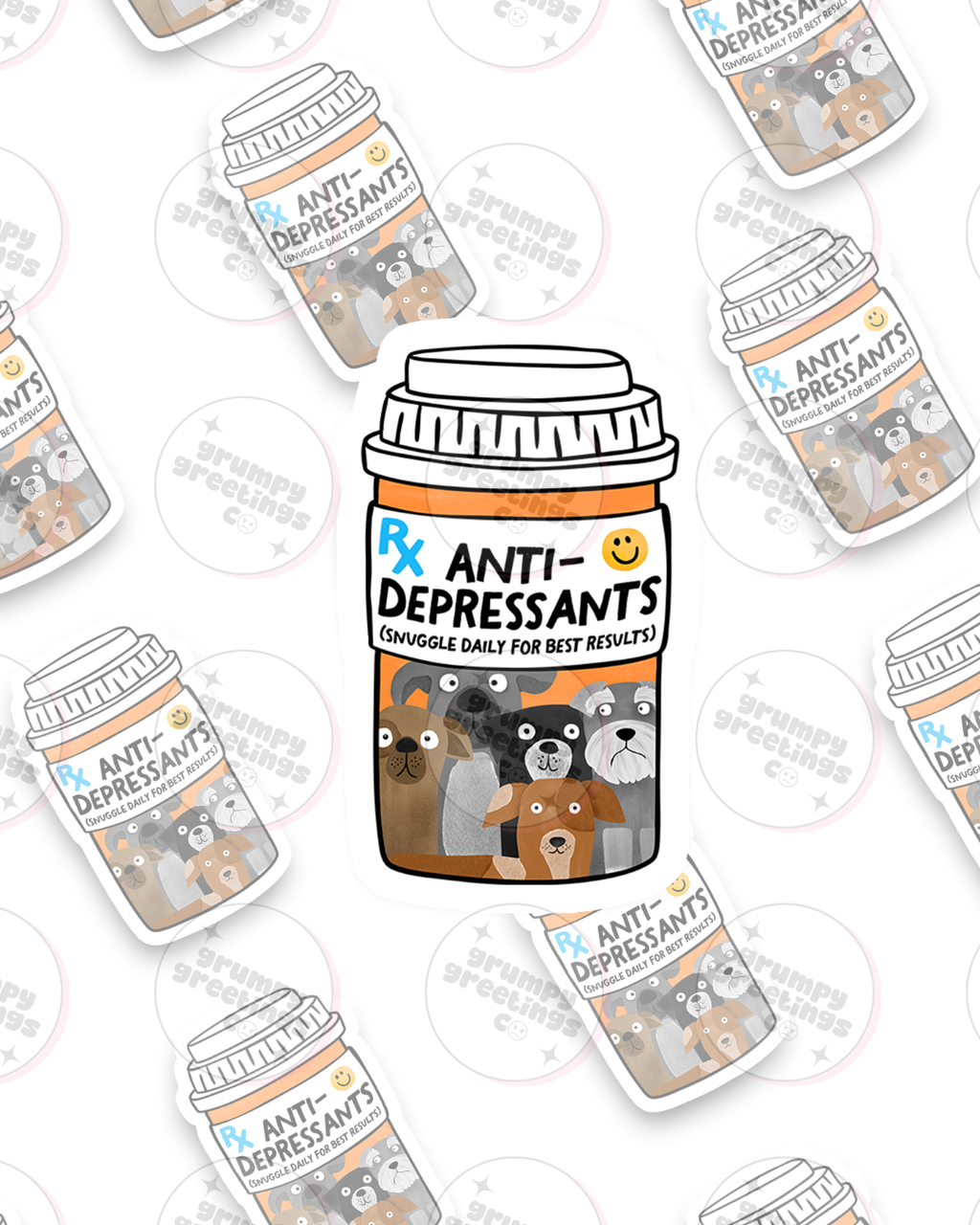 Anti-Depressants Sticker