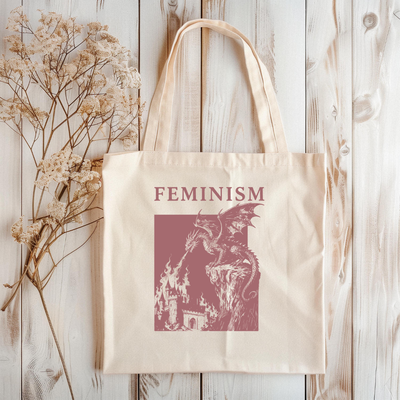 Feminism Dragon Tote