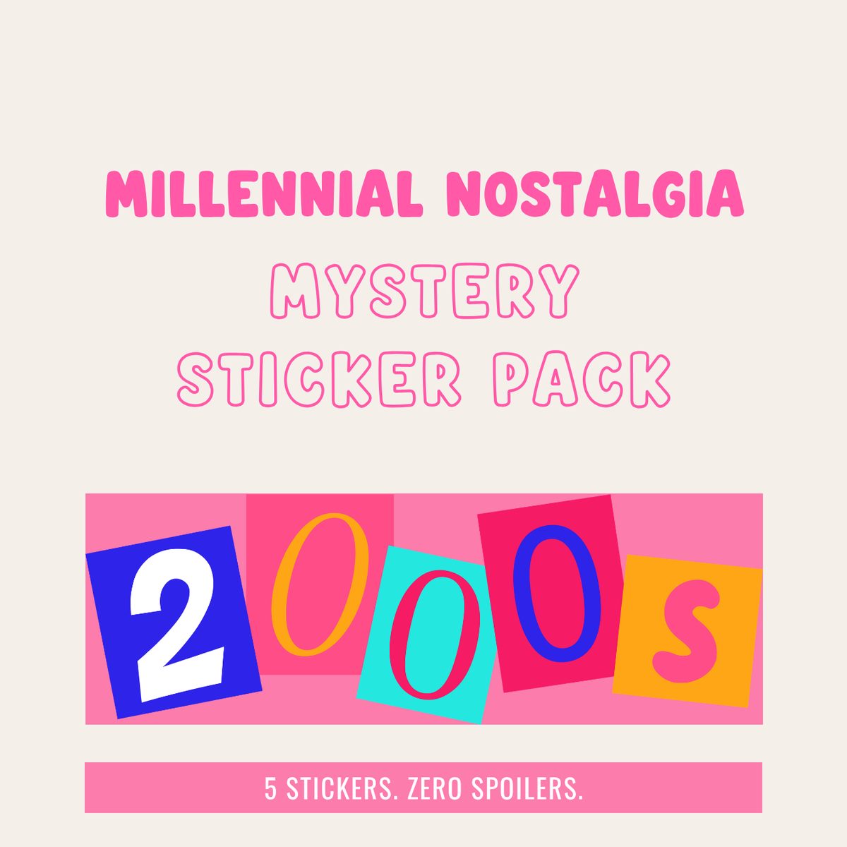 Millennial Nostalgia Mystery Sticker Pack