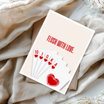 Flush With Love Valentine's Day Card