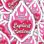 Explicit Content Kindle Sticker