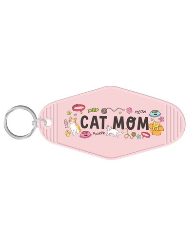 Cat Mom Keychain