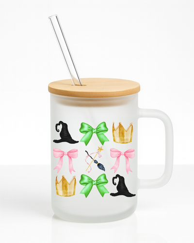 Wicked Inspired 16 oz Frosted Glass Mug