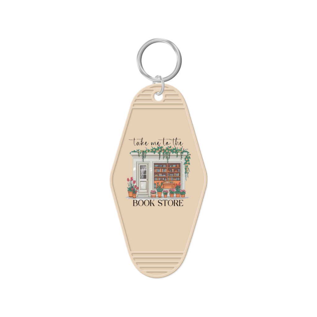 Take Me To The Bookstore Keychain