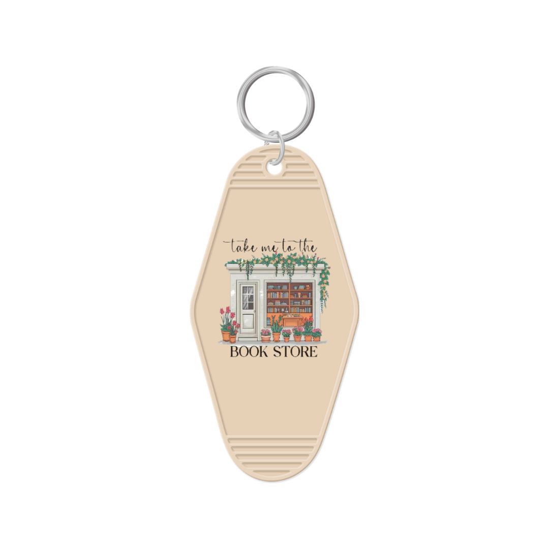 Take Me To The Bookstore Keychain