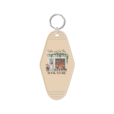 Take Me To The Bookstore Keychain