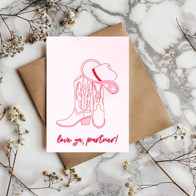 Love Ya Partner Valentine's Day Card