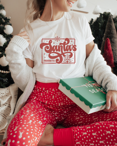Santa's Favorite T-Shirt in White