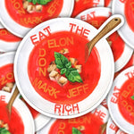 Eat the Rich Alphabet Soup Sticker