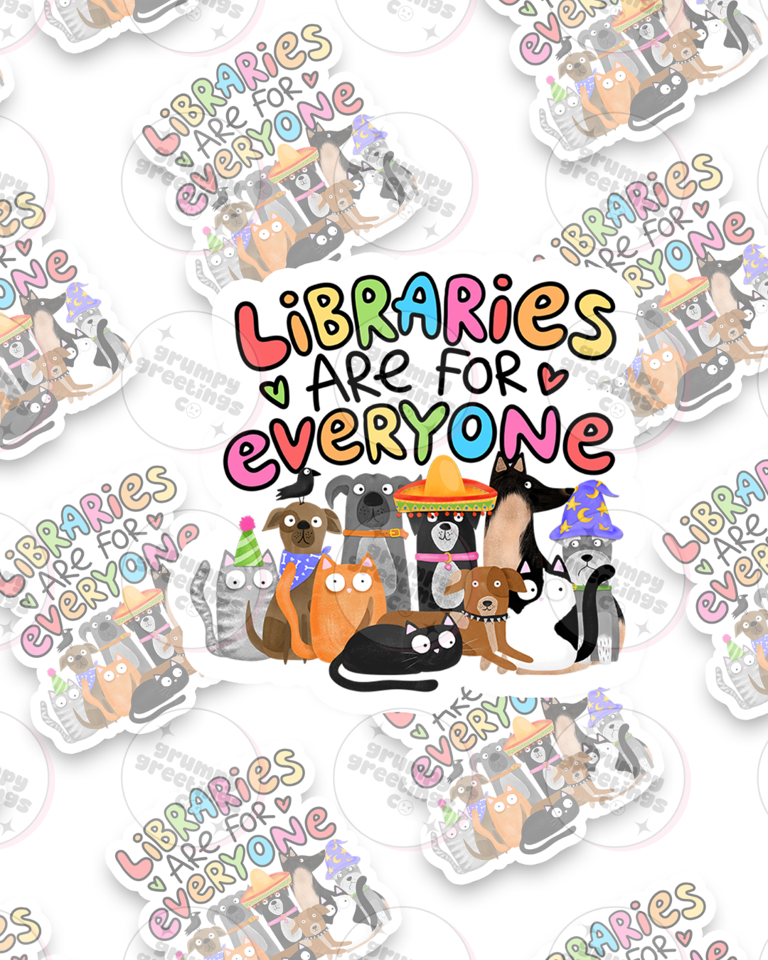 Libraries Are For Everyone Sticker