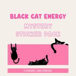 Black Cat Energy Mystery Sticker Pack