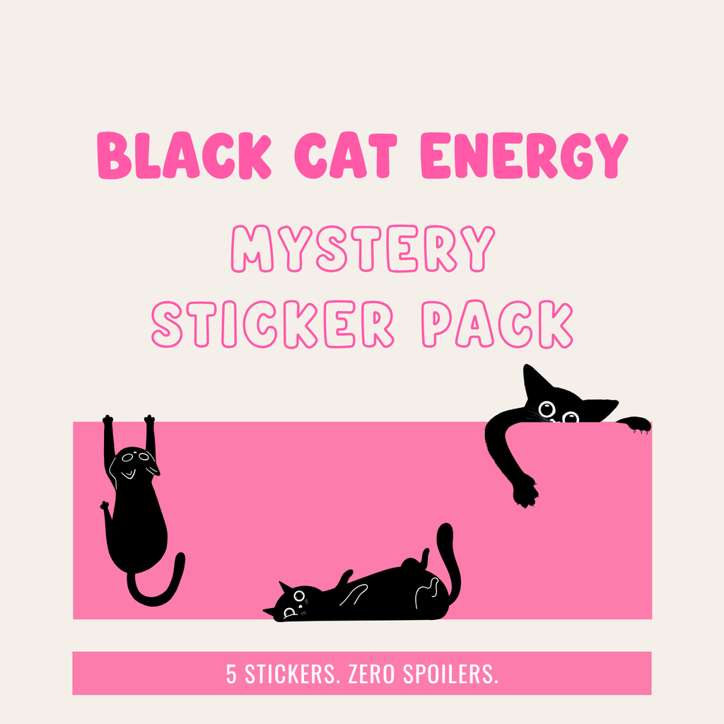 Black Cat Energy Mystery Sticker Pack