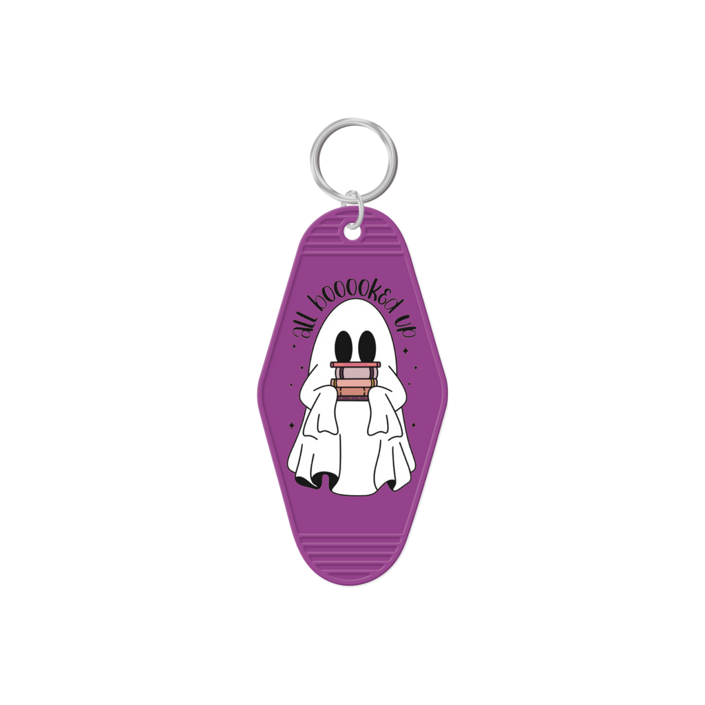 All Booked Up Ghost Keychain