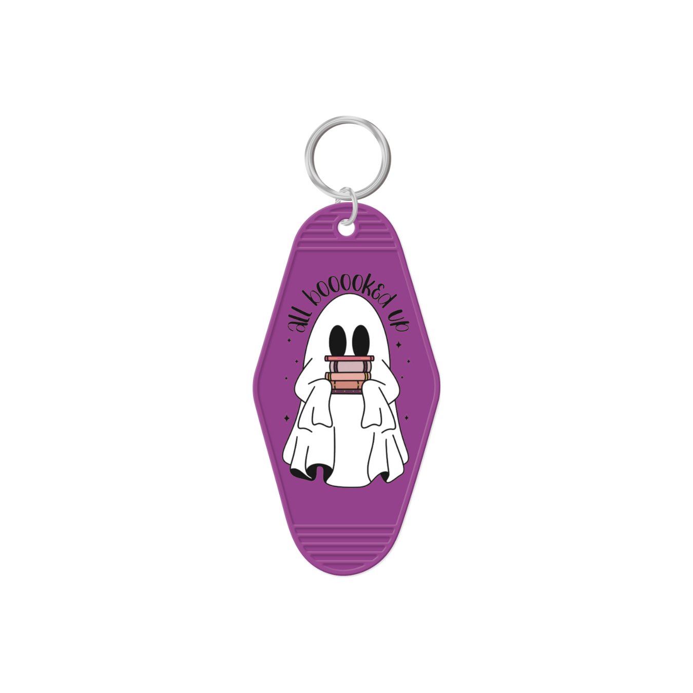 All Booked Up Ghost Keychain