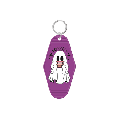 All Booked Up Ghost Keychain