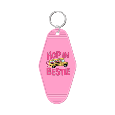 Hop In Bestie Keychain