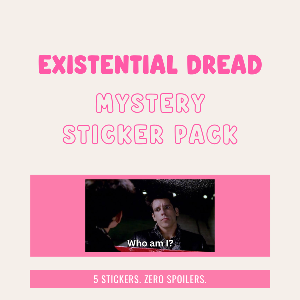 Existential Dread Mystery Sticker Pack