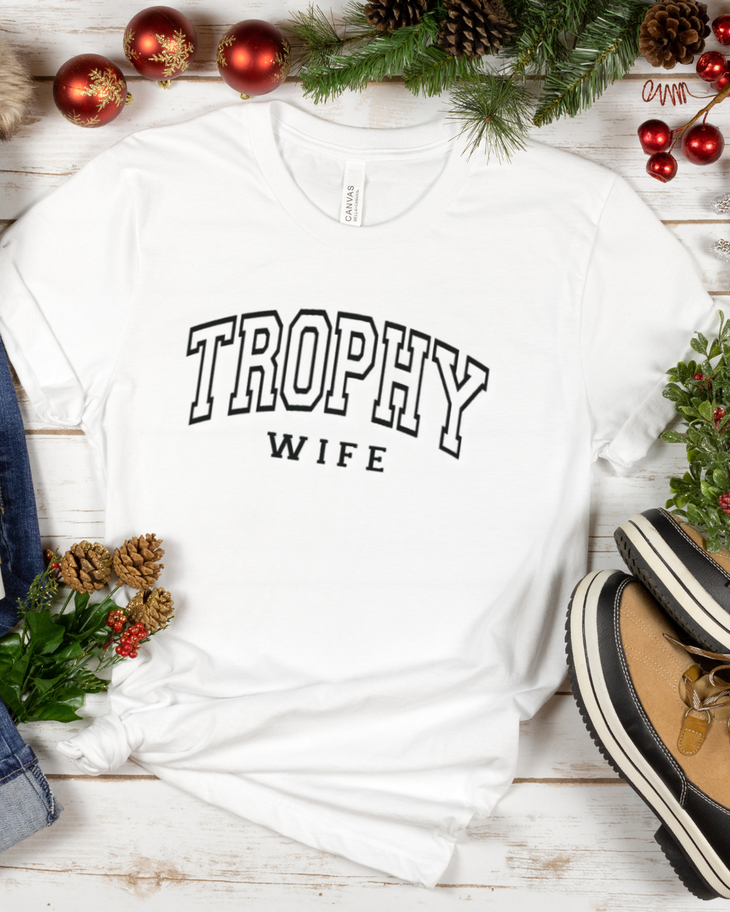 Trophy Wife T-Shirt in White