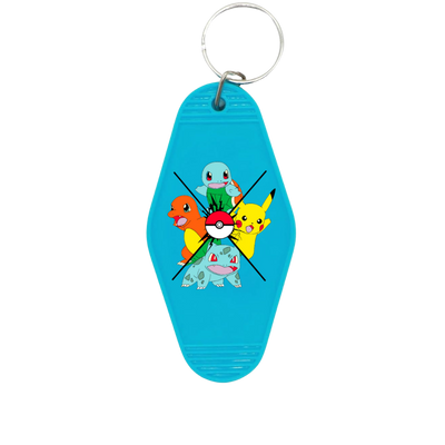 Poke Friends with Poke Ball Keychain
