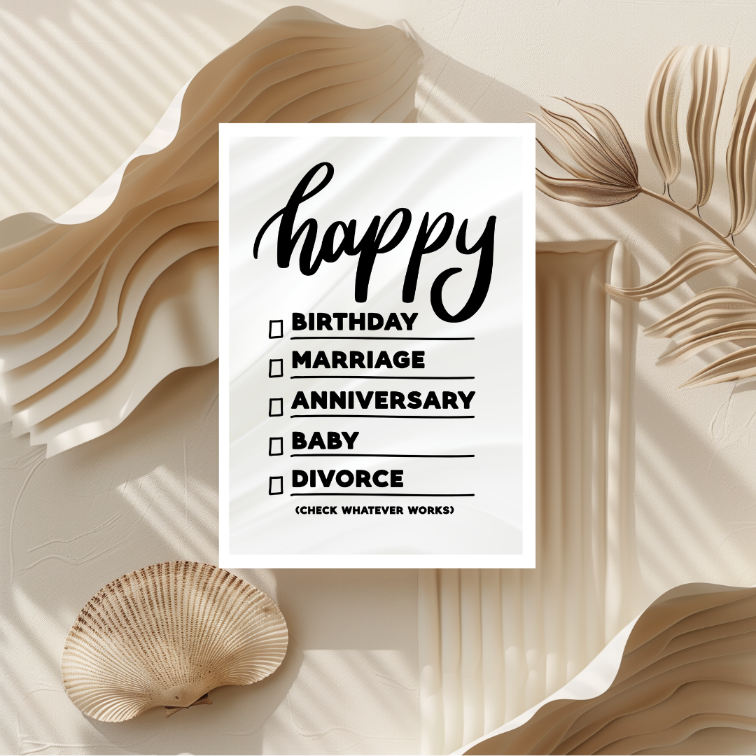 Happy Whatever Card
