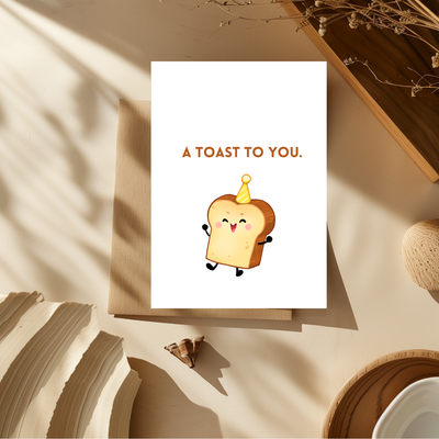 A Toast To You Greeting Card