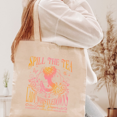 Spill The Tea Bridgerton Inspired Tote