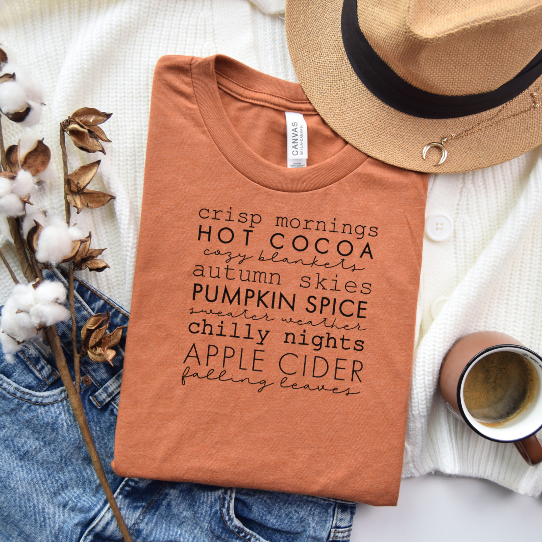 Crisp Mornings Autumn T-Shirt