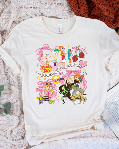 Disney Channel Throwback T-Shirt in Heather Natural