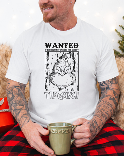 Wanted: The Grinch T-Shirt in White