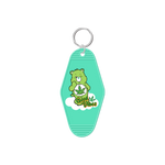 Weed Care Bear Inspired Keychain