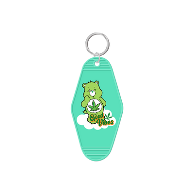Weed Care Bear Inspired Keychain