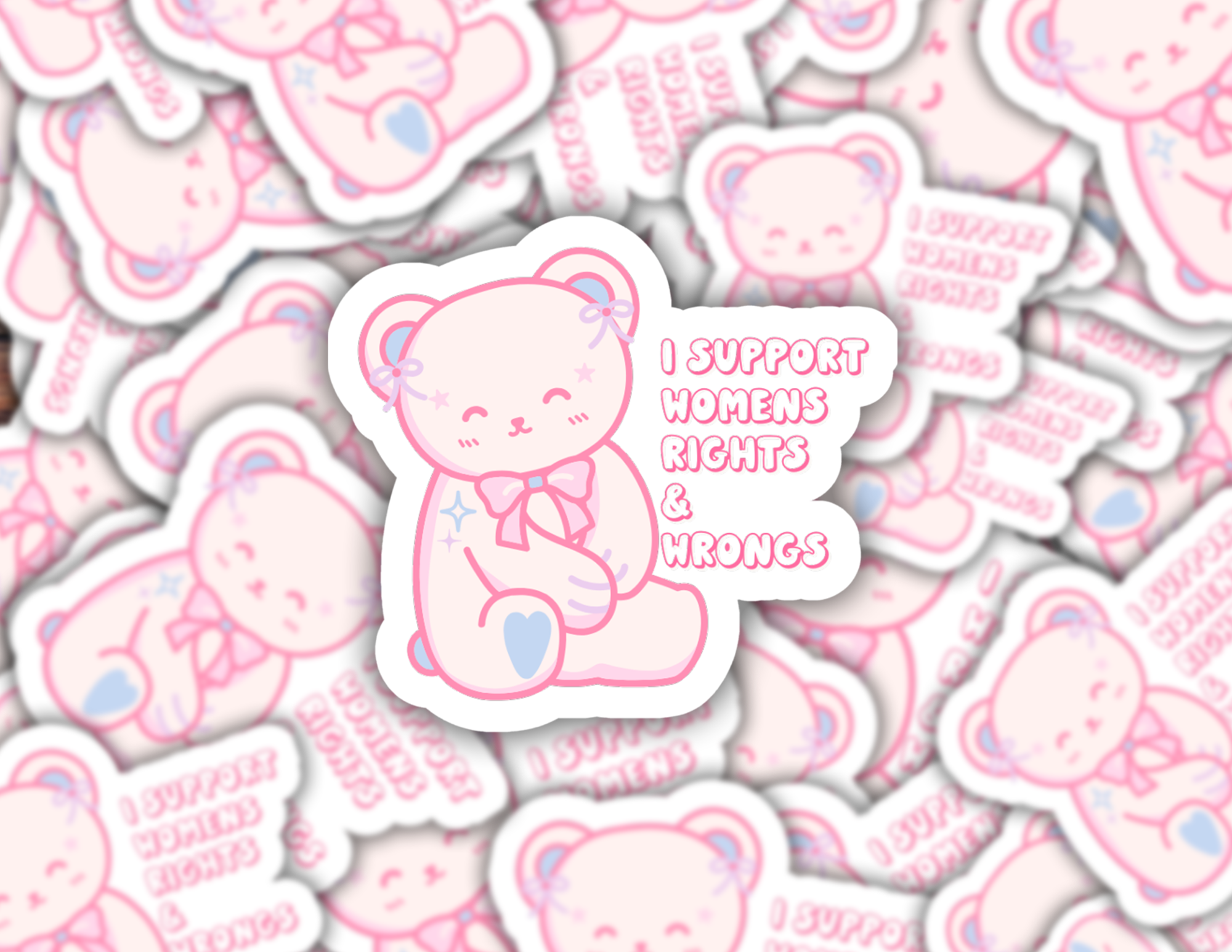 I Support Women’s Rights & Wrongs Sticker