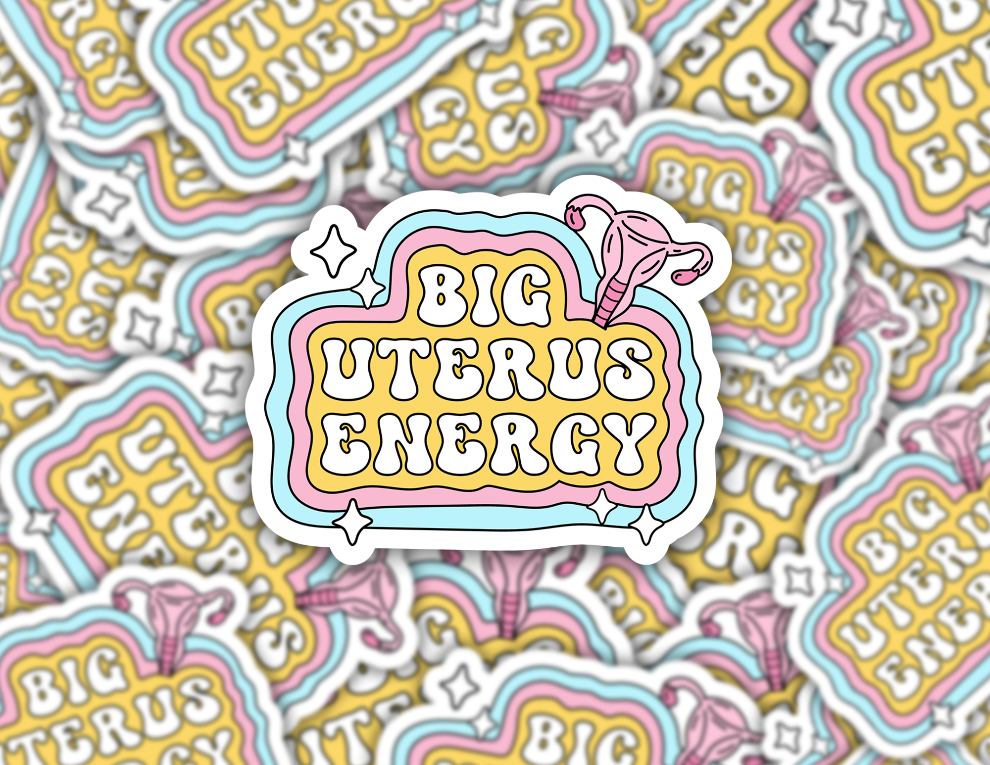 Big Uterus Energy Sticker