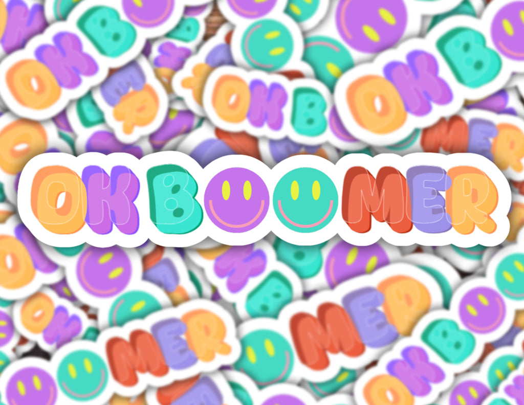 OK BOOMER Vinyl Sticker