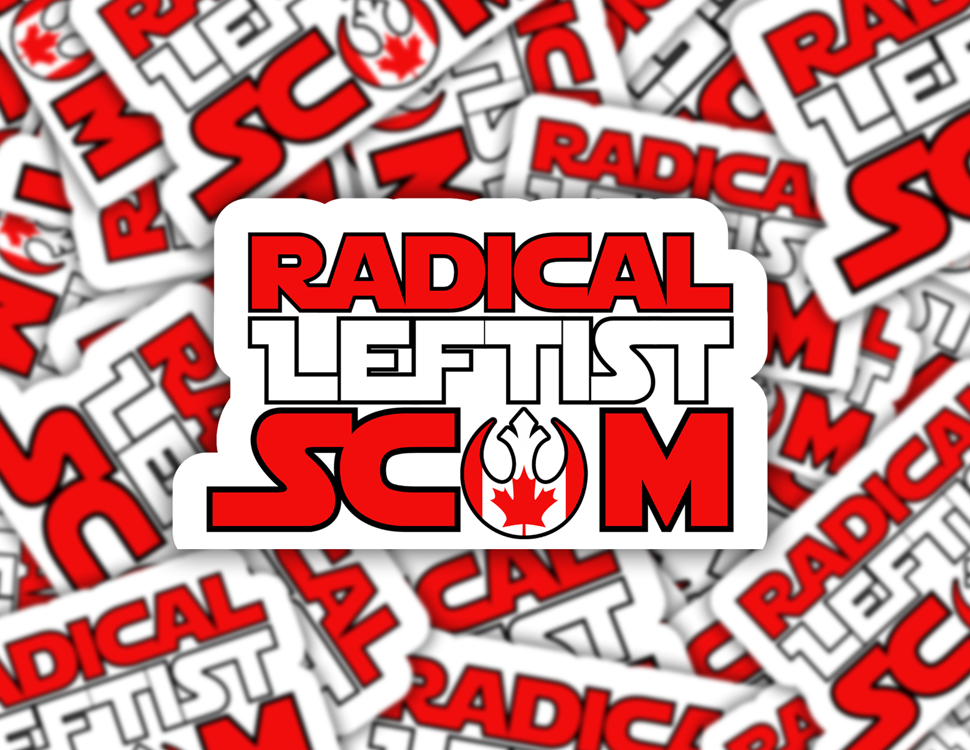 Radical Leftist Scum Canada Sticker