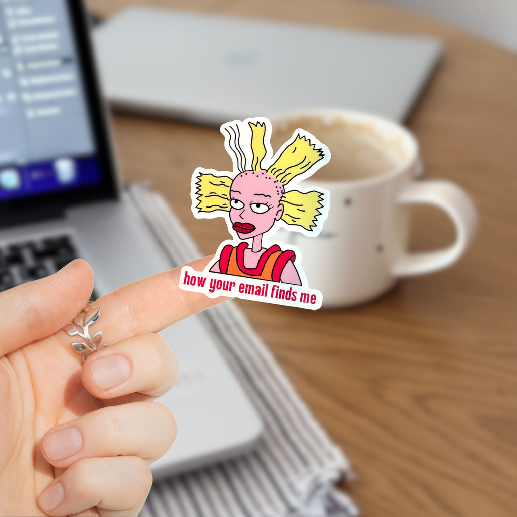 How Your Email Finds Me Cynthia From Rugrats Inspired Sticker
