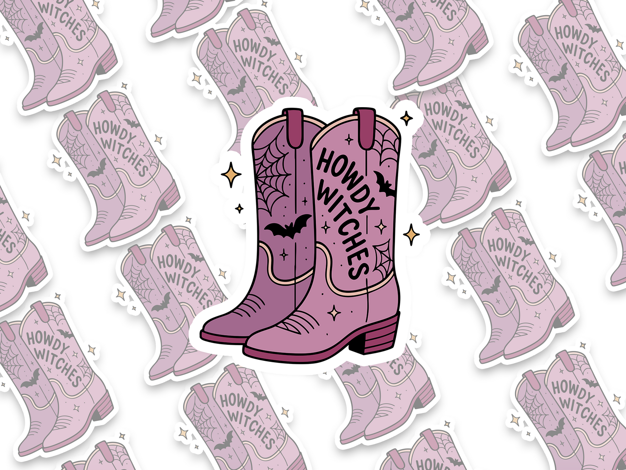 Howdy Witches Sticker