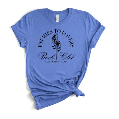 Enemies To Lovers T-Shirt in Heather Columbia Blue