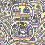 Spooky Polly Pocket Library Sticker