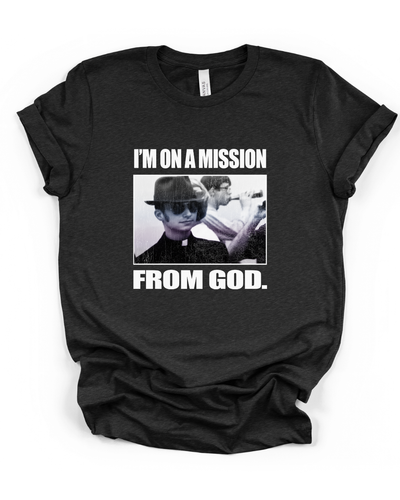 The Blues Holy Father T-Shirt in Heather Black