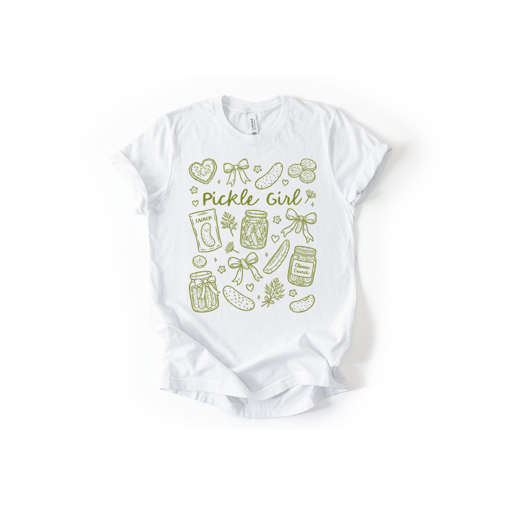 Pickle Girl T-Shirt in White