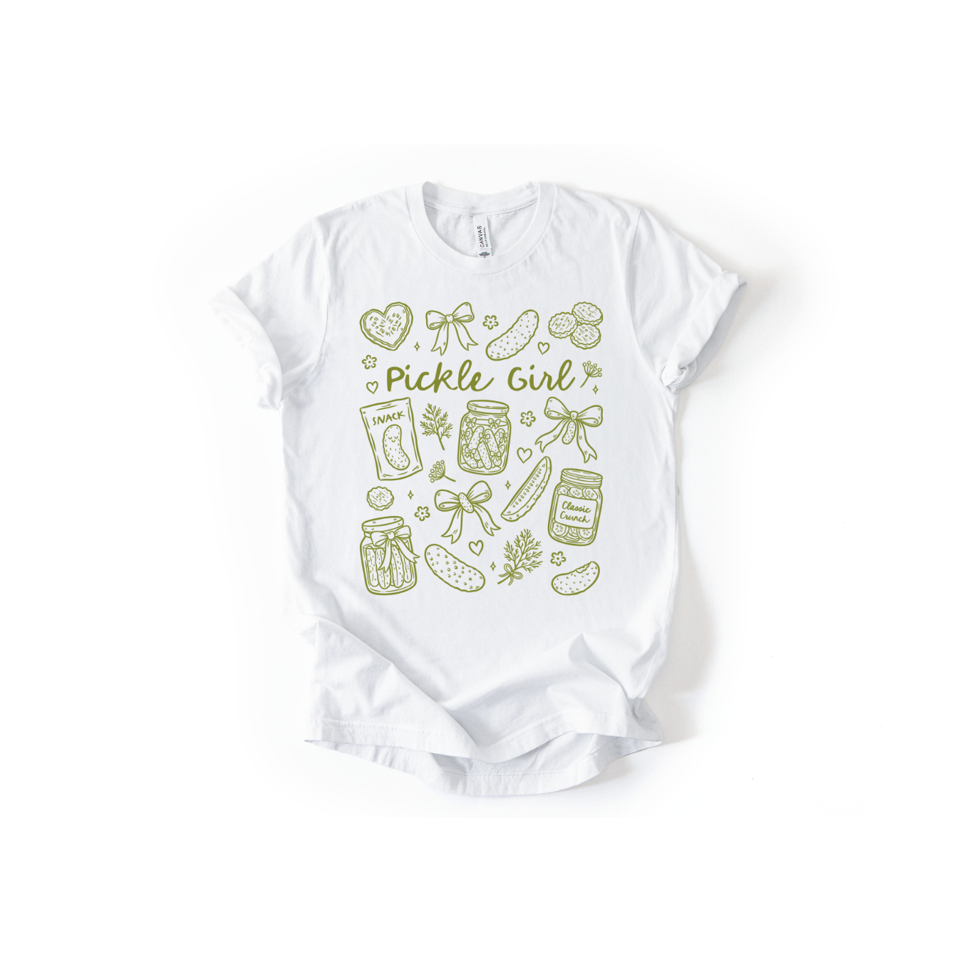 Pickle Girl T-Shirt in White
