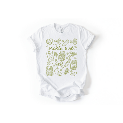 Pickle Girl T-Shirt in White