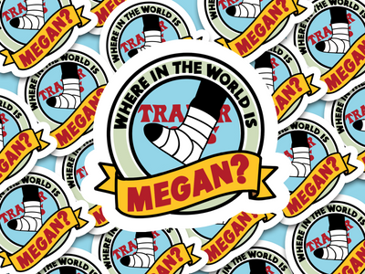 Where In The World Is Megan? Sticker
