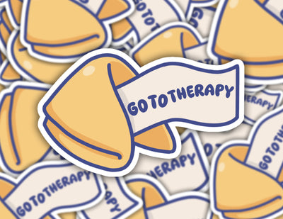Go To Therapy Fortune Cookie Sticker