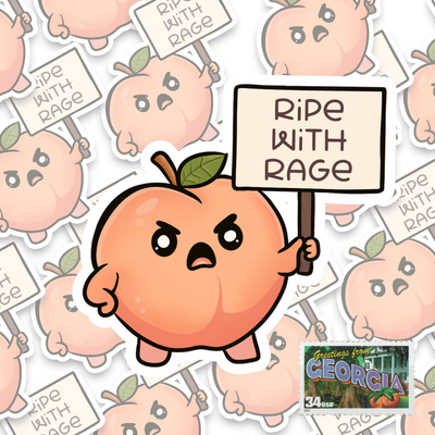 Ripe With Rage - Georgia Sticker