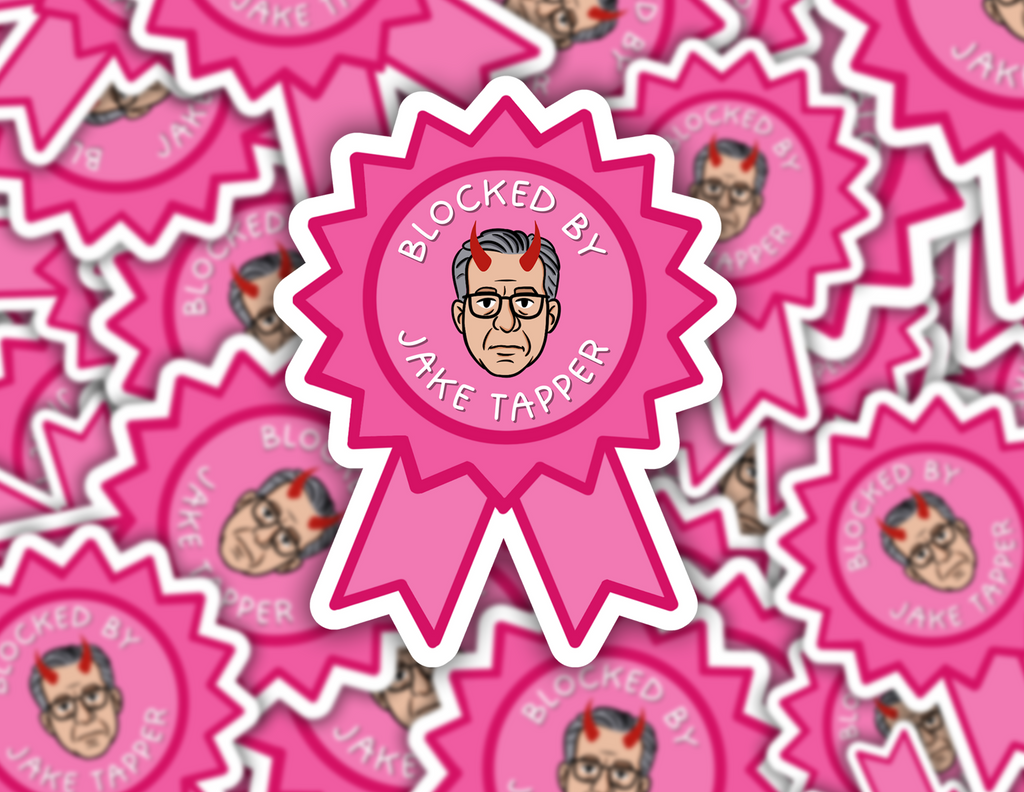 Blocked By Jake Tapper Medal Sticker